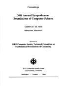 Cover of: 36th Annual Symposium on Foundations of Computer Science by IEEE Computer Society