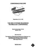 Cover of: Conference record by Autotestcon '92 (1992 Dayton, Ohio)