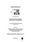 Cover of: Proceedings by Autotestcon '93 (1993 San Antonio, Tex.), Autotestcon '93 (1993 San Antonio, Tex.)