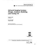 Cover of: Infrared imaging systems: design, analysis, modeling, and testing VII : 10-11 April 1996, Orlando, Florida