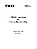 Cover of: 19th Symposium on Fusion Engineering by Symposium on Fusion Engineering (19th 2002 Atlantic City, N.J.)