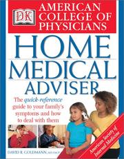 Cover of: American College of Physicians Home Medical Adviser
