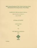 Cover of: 2002 Annual Meeting of the North American Fuzzy Information Processing Society : Proceedings: Nafips-Flint 2002  by Olfa Nasraoui, Olfa Nasraoui