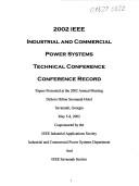 Cover of: Industrial & Commercial Power Systems, 2002 Technical Conference | Industrial & Commercial Power Systems Technical Conference