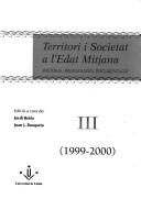 Territori i societat a l'Edat Mitjana by Jordi Bolòs i Masclans