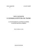 Don Giovanni, o, L'estrema avventura del teatro by Silvia Carandini