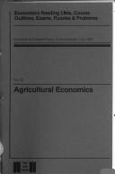 Cover of: Agricultural economics