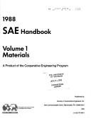 Cover of: SAE handbook 1988. by Society of Automotive Engineers