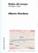 Cover of: Modos del ensayo by Giordano, Alberto., Giordano, Alberto.