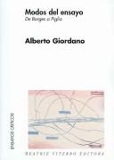 Modos del ensayo by Giordano, Alberto.
