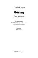 Cover of: G oring: eine Karriere by Guido Knopp