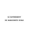 Cover of: Le ravissement de Marguerite Duras