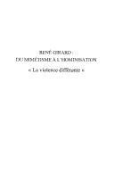 Cover of: René Girard, du mimétisme à l'hominisation by Stéphane Vinolo