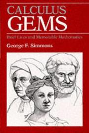 Cover of: Calculus gems by Simmons, George Finlay