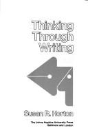 Cover of: Thinking through writing
