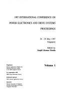 1997 International Conference on Power Electronics and Drive Systems by International Conference on Power Electronics and Drive Systems