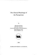 Cover of: clinical physiology of the puerperium