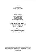 Palabras para el pueblo by Luis Díaz Viana