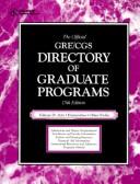 Cover of: The official GRE/CGS directory of graduate programs