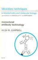 Cover of: Monoclonal antibody technology | Ailsa M. Campbell