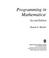 Cover of: Programming in mathematica