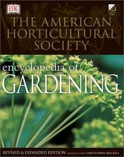 Cover of: American Horticultural Society encyclopedia of gardening by editor-in-chief, Christopher Brickell.