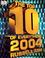 Cover of: The Top 10 of Everything 2004