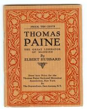 Cover of: Thomas Paine by Elbert Hubbard