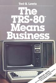 Cover of: The TRS-80 Means Business by Ted G. Lewis