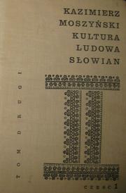 Cover of: Kultura ludowa Słowian.
