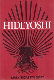 Cover of: Hideyoshi by Mary Elizabeth Berry