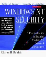Cover of: Windows NT security: a practical guide to securing Windows NT servers and workstations