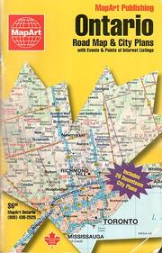 Cover of: Ontario road map & city plan guide by MapArt (Firm)