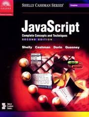 Javascript by Gary B. Shelly, Thomas J. Cashman, William J. Dorin, Jeffrey J. Quasney