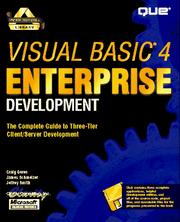 Cover of: Visual Basic 4 Enterprise: client/server development