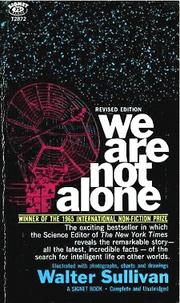 Cover of: We Are Not Alone by Walter Sullivan