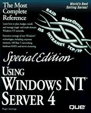 Cover of: Using Windows NT Server 4 by Roger Jennings, Roger Jennings