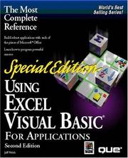 Cover of: Using Excel Visual Basic for applications