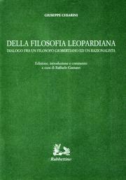 Cover of: Della filosofia leopardiana by Raffaele Gaetano