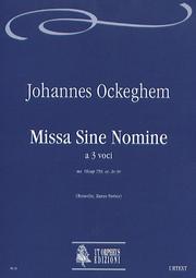 Cover of: Missa Sine Nomine a 3 voci, ms. VEcap 759, cc. 2v-9r, a cura di Giorgio Bussolin e Stefano Zanus Fortes