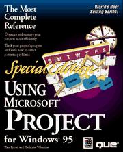 Cover of: Using Microsoft Project for Windows 95 by Tim Pyron ... [et al.].