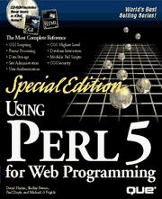 Cover of: Special Edition Using Perl 5 for Web Programming by Harlan, David, David Harlan, Paul Doyle, Matthew D. Healy, Micheal O Foghlu, Shelley Powers, David Harlan, Paul Doyle, Matthew D. Healy, Micheal O Foghlu, Shelley Powers