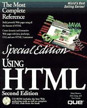 Cover of: Using HTML