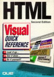 Cover of: HTML visual quick reference by Dean Scharf
