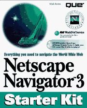 Cover of: Netscape Navigator 3 starter kit by Mark Robbin Brown