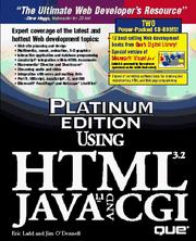 Cover of: Using HTML 3.2, Java 1.1, and CGI