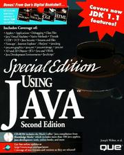 Cover of: Special Edition Using Java (Using ... (Que)) by Joseph Weber, Joseph Weber