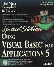 Cover of: Using Visual Basic for Applications 5 (Using ... (Que))
