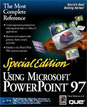 Cover of: Special Edition Using Microsoft PowerPoint 97 (Using ... (Que))