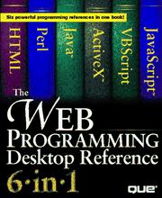Cover of: Web programming Desktop reference 6-in-1